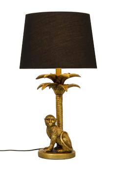 Aneta Lighting MARKATTA bordlampe,  gull/ svart,  inkl. svart textilskjerm (7041661271609)