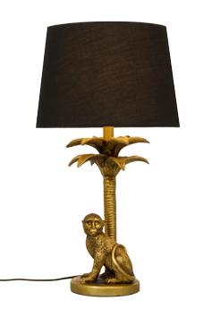 Aneta Lighting MARKATTA bordlampe,  gull/ svart,  inkl. svart textilskjerm (7041661271609)