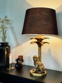 Aneta Lighting MARKATTA bordlampe,  gull/ svart,  inkl. svart textilskjerm (7041661271609)
