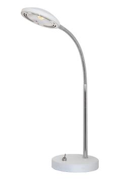 Aneta Lighting HERO bordlampe,  hvit/ krom,  5W LED (7392986783057)