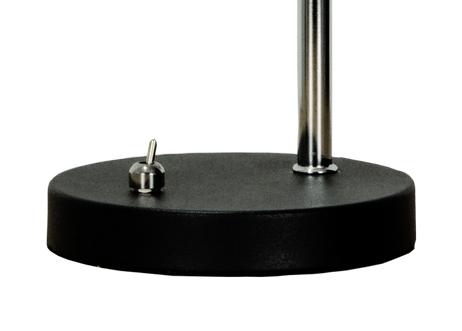 Aneta Lighting HERO bordlampe,  svart/ krom,  5W LED (7392986783040)