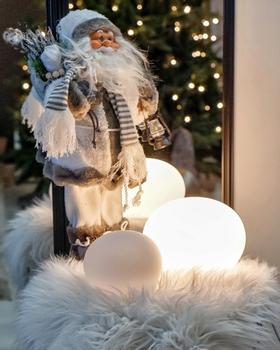 Aneta Lighting GLOBUS bordlampe 24cm, hvit, 40W E14 Ø240x190 (7392986893725)