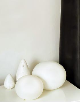 Aneta Lighting GLOBUS bordlampe 24cm, hvit, 40W E14 Ø240x190 (7392986893725)