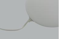 Aneta Lighting GLOBUS bordlampe 18cm, hvit, 40W E14 Ø180x140 (7392986893732)