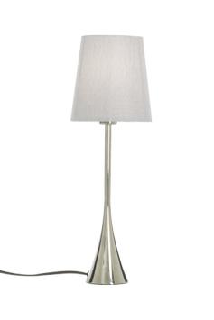Aneta Lighting SPIRA bordlampe,  liten, krom/grå, inkl. skjerm (7392986772235)
