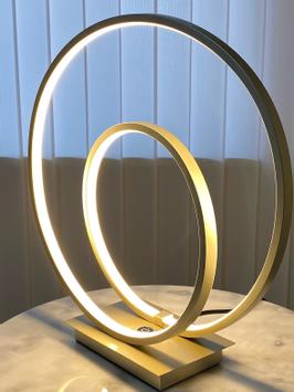 Aneta Lighting LOOP bordlampe,  champagne,  LED, 3-trinns dimmer (7392986772228)