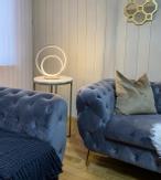 Aneta Lighting LOOP bordlampe,  champagne,  LED, 3-trinns dimmer (7392986772228)