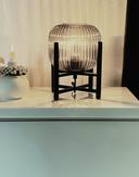 Aneta Lighting VINDA bordlampe liten, svart/ sotet,  E27 (7041661268210)