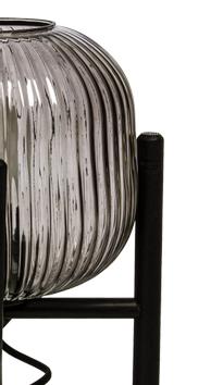 Aneta Lighting VINDA bordlampe liten, svart/ sotet,  E27 (7041661268210)