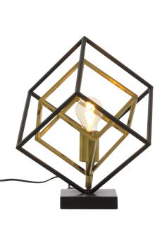 Aneta Lighting CUBES bordlampe liten, svart/matt messing