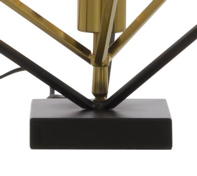 Aneta Lighting CUBES bordlampe liten, svart/ matt messing (7392986771658)