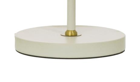 Aneta Lighting LJUSDAL bordlampe,  hvit/matt messing (7392986771467)