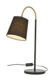 Aneta Lighting LJUSDAL bordlampe,  svart/ matt messing (7392986771474)