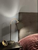 Aneta Lighting LJUSDAL bordlampe,  svart/ matt messing (7392986771474)