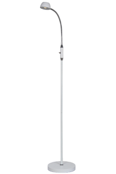 Aneta Lighting JUNO golvlampe,  hvit/ krom,  5W LED (7392986781978)