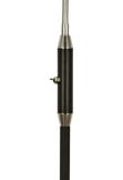 Aneta Lighting HERO golvlampe,  svart/ krom,  5W LED (7392986783019)