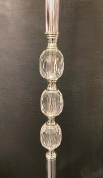 Aneta Lighting JOHANNA golvlampe,  krom/ hvit,  Inkl. hvit skjerm (7392986774116)