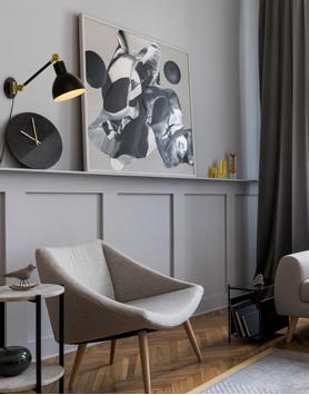 Aneta Lighting DUBLIN vegglampe,  svart/ matt messing, E27 (7041661268326)