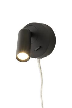 Aneta Lighting FENJA vegglampe, svart, 3W LED