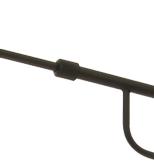 Aneta Lighting WALLY vegglampe,  svart/ tre,  E27, inkl. skjerm packad i separat eske (7041661269897)