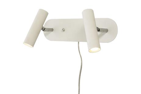 Aneta Lighting ARTIC vegglampe 2-lys, hvit, LED