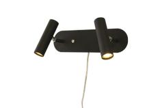 Aneta Lighting ARTIC vegglampe 2-lys, svart, LED