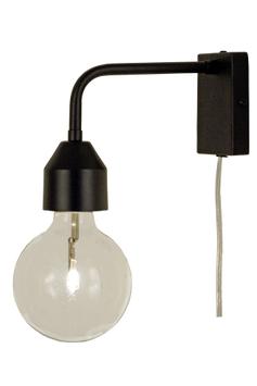 Aneta Lighting FLYNN vegglampe,  mattsvart,  60W E27 (7041661255364)