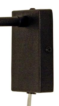 Aneta Lighting FLYNN vegglampe,  mattsvart,  60W E27 (7041661255364)