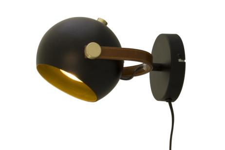 Aneta Lighting BOW vegglampe,  svart, GU10 (7041661263109)