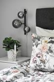 Aneta Lighting MOLEKYL vegglampe,  svart/røk (7041661265554)