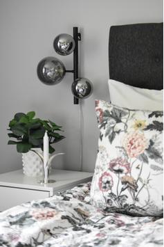 Aneta Lighting MOLEKYL vegglampe,  svart/røk (7041661265554)