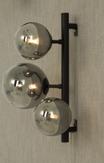 Aneta Lighting MOLEKYL vegglampe,  svart/røk (7041661265554)