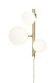 Aneta Lighting MOLEKYL vegglampe,  matt messing/ hvit (7041661265806)