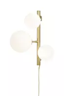 Aneta Lighting MOLEKYL vegglampe, matt messing/hvit