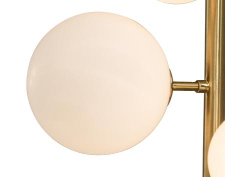 Aneta Lighting MOLEKYL vegglampe,  matt messing/ hvit (7041661265806)