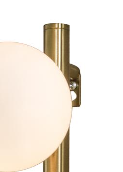 Aneta Lighting MOLEKYL vegglampe,  matt messing/ hvit (7041661265806)