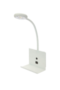 Aneta Lighting ZET sengelampe med USB lader, hvit, 5W LED