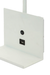 Aneta Lighting ZET sengelampe med USB lader, hvit, 5W LED (7041661265929)