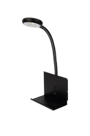 Aneta Lighting ZET sengelampe med USB lader, svart, 5W LED