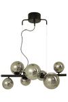 Aneta Lighting MOLEKYL taklampe L58, svart/ sotet,  7xG9 (7041661269828)