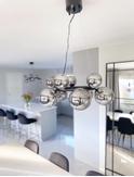 Aneta Lighting MOLEKYL taklampe rund, svart/ sotet,  10 x G9 (7041661271043)