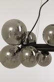 Aneta Lighting MOLEKYL taklampe rund, svart/ sotet,  10 x G9 (7041661271043)