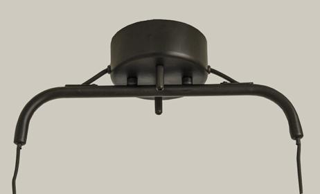 Aneta Lighting DUBLIN taklampe 3-lys, svart/ matt messing, E27 (7041661271586)