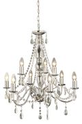 Aneta Lighting CHATEAU takkrone 9-arm, krom, 9x40W E14