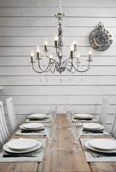 Aneta Lighting CHATEAU takkrone 9-arm, krom, 9x40W E14 (7041661248892)