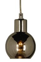 Aneta Lighting LEAH vinduspendel, sotet, 4 m ledning med stikkontakt