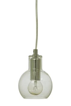 Aneta Lighting LEAH vinduspendel,  klar/ krom,  4 m ledning med stikkontakt (7041661259492)