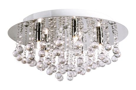 Aneta Lighting MADELENE plafond 50cm, krom, 5x33W G9, krokoppheng (7041661259812)