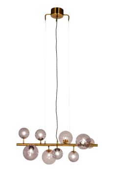 Aneta Lighting MOLEKYL taklampe L73, antik/ sotet,  9 x G9 (7041661260948)