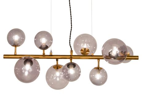 Aneta Lighting MOLEKYL taklampe L73, antik/ sotet,  9 x G9 (7041661260948)